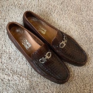Ferragamo woven leather Loafers!